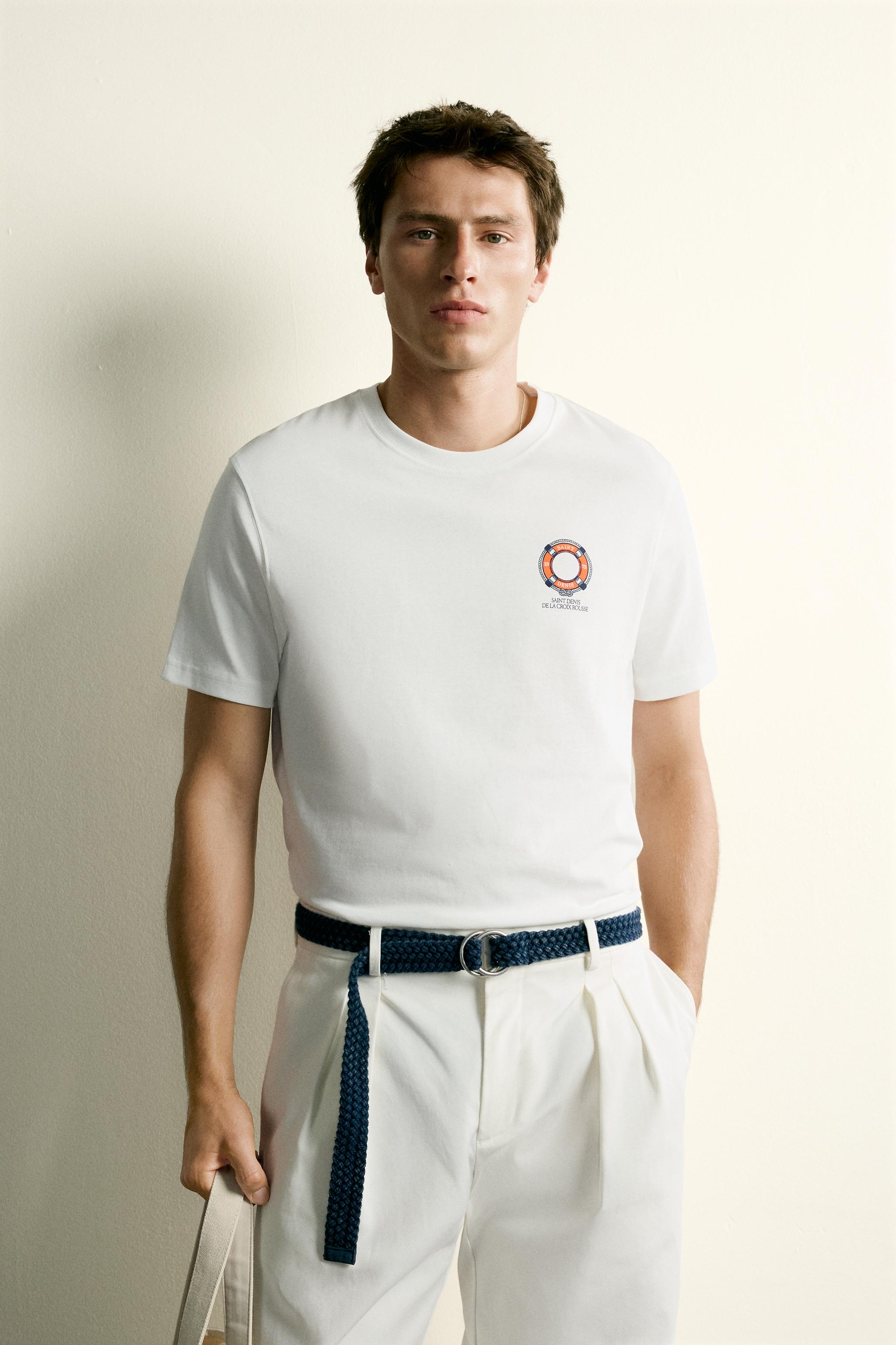 COMBINED EMBROIDERY REGULAR FIT T-SHIRT